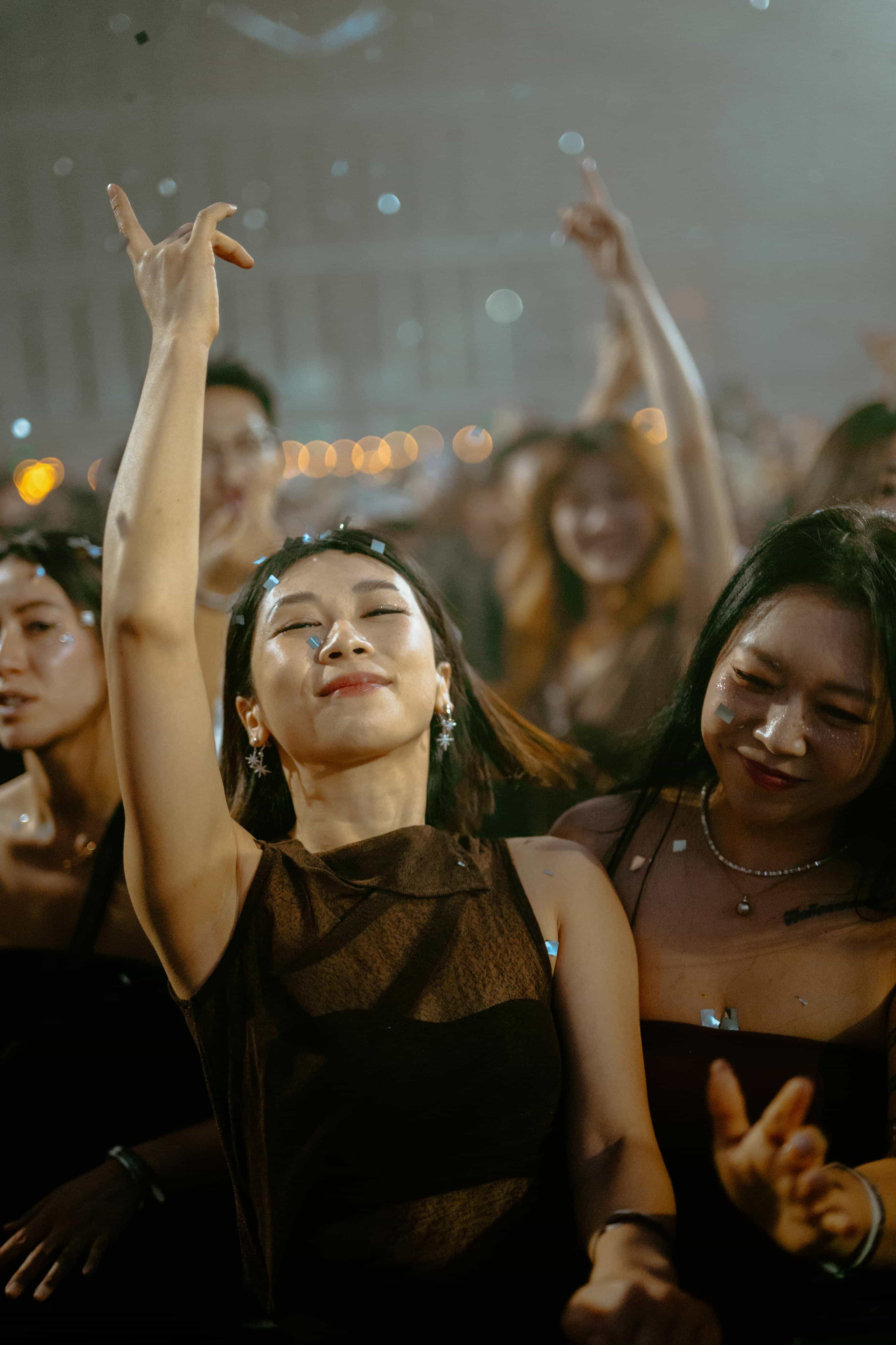 Shanghai dance floor crowd enjoying an electronic music set
